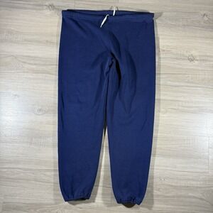 Vintage Russell Athletic Sweatpants Adult M Navy Blue Fleece Jogger Made In‎ USA